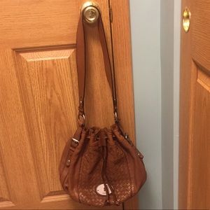 Fossil Leather Drawstring Purse